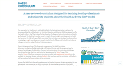 Desktop Screenshot of haescurriculum.com